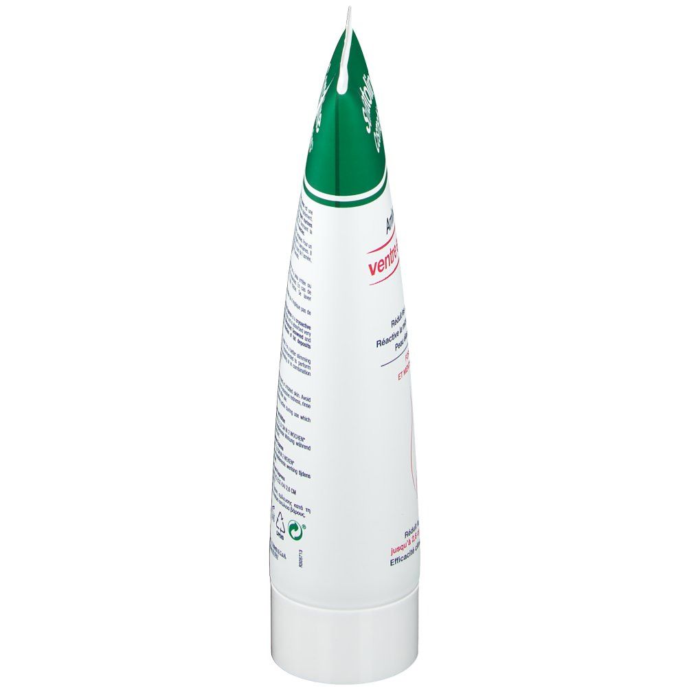 Tube Somatoline Cosmetic®, vue latérale. Blanc avec fermeture verte. Texte et logos visibles.