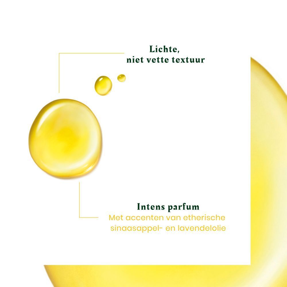 Vierkante fles, groene dop. Opschrift: FURTERER, COMPLEXE 5. Gele vloeistof zichtbaar.