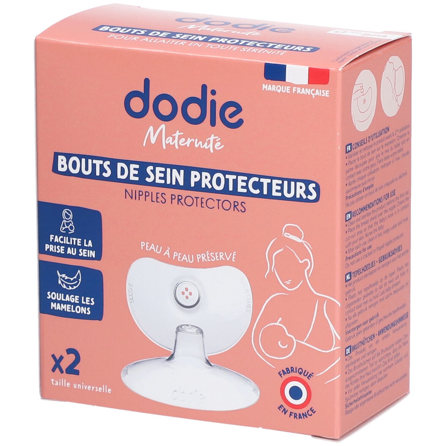 Dodie Siliconen Tepelhoedjes 2 St Brusthütchen, -hauben, -schalen