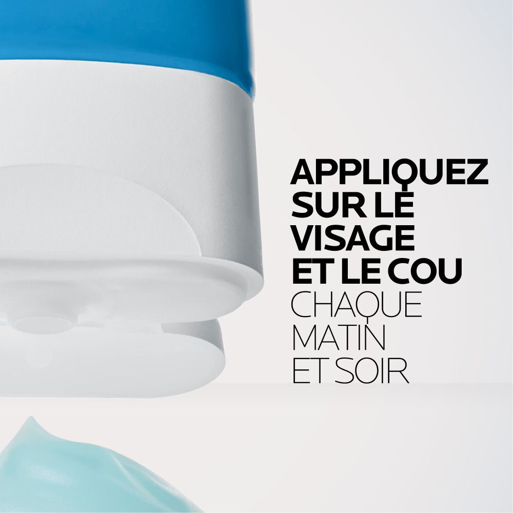 Tube La Roche-Posay Hyalu B5 Water Gel, emballage bleu avec instructions d'application.