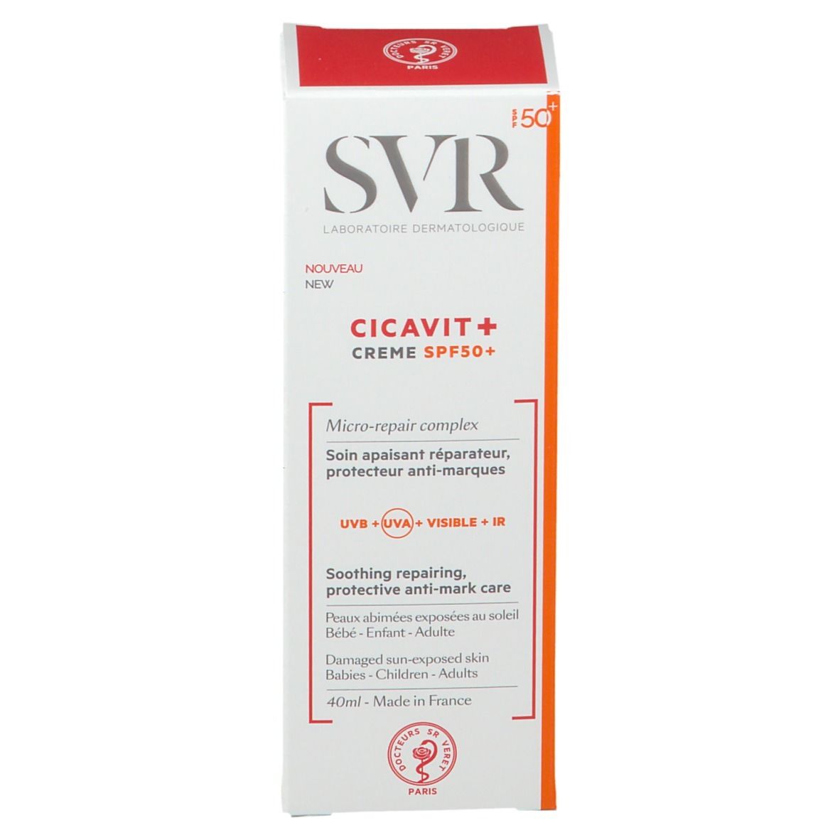 SVR Cicavit+ Creme SPF50