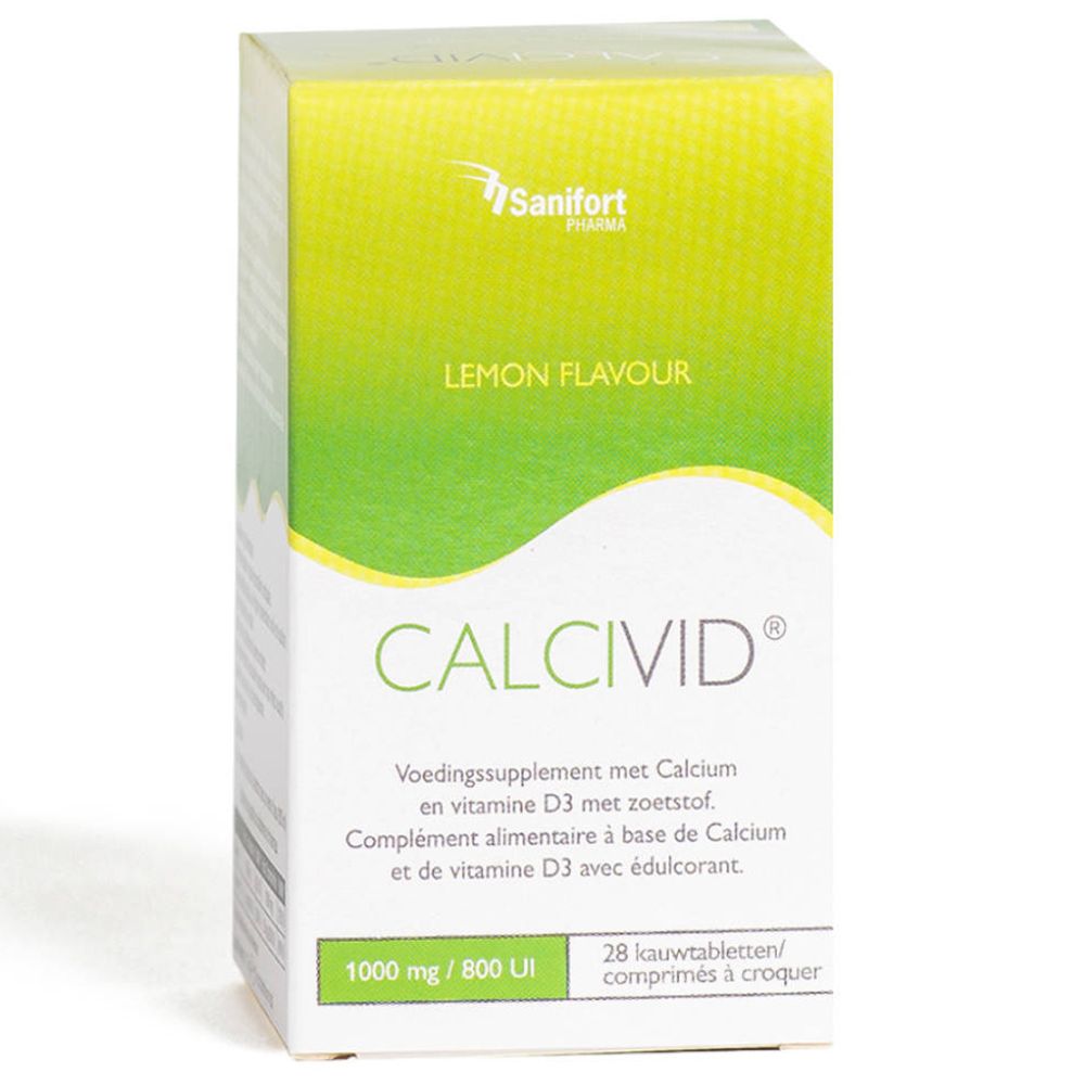 Calcivid Chew 1000 mg / 800 IE Citron