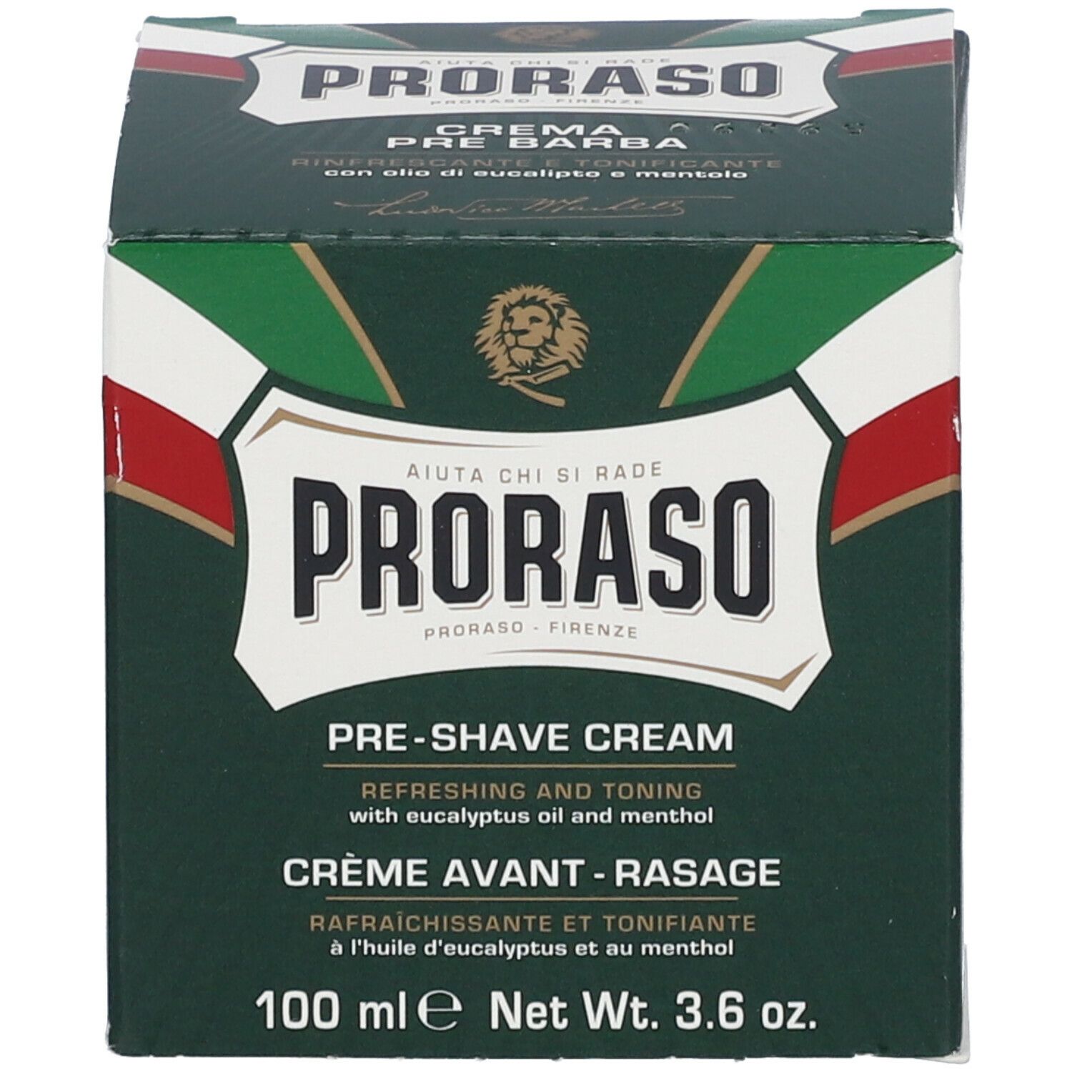 PRORASO Pre-Shave Creme für die Rasur