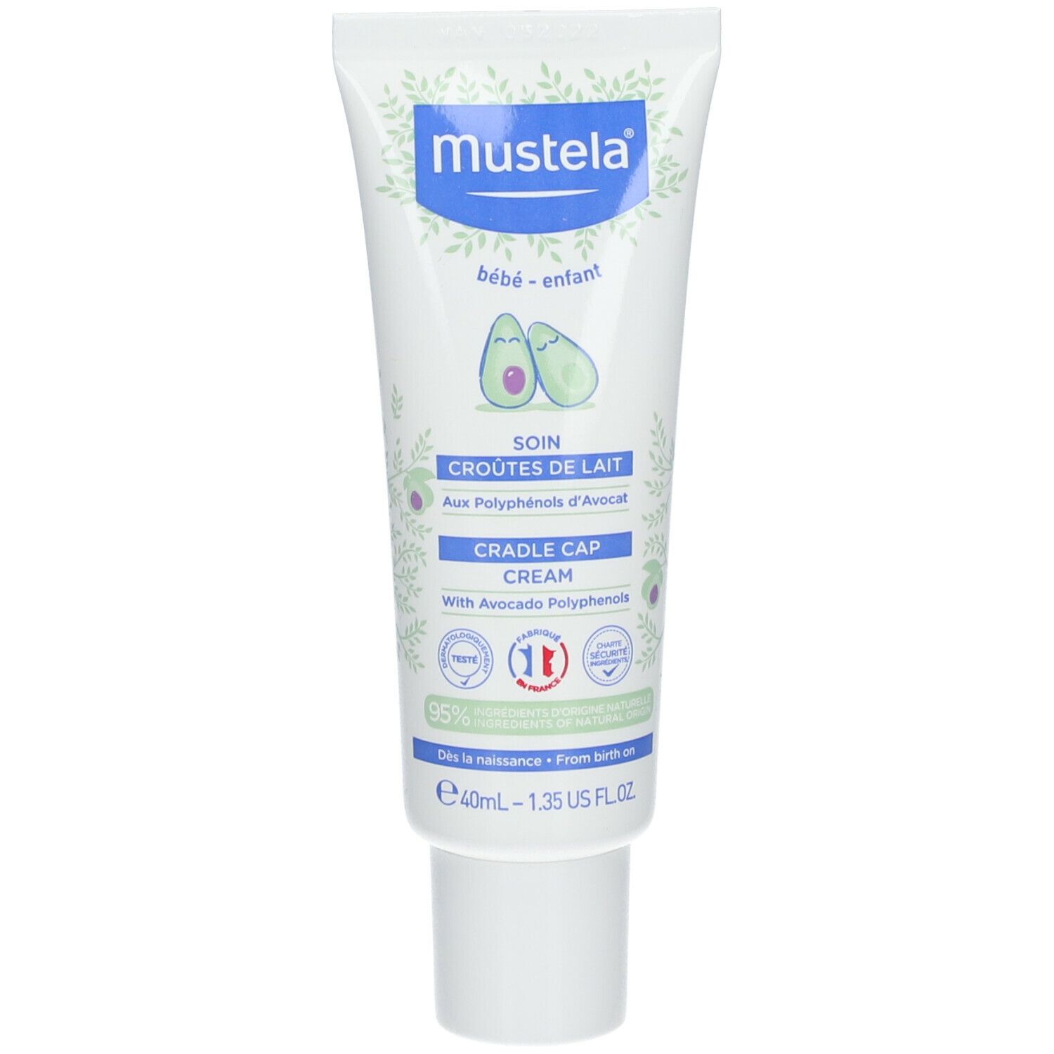 Mustela Bébé Crem für Kinder für Haarschuppen 40 ml