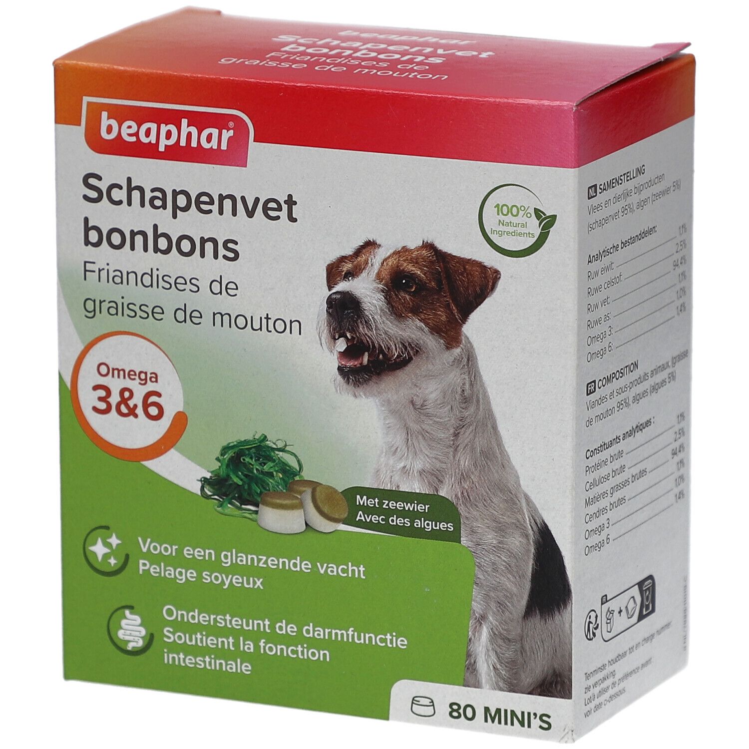 Beaphar® Algen Schaf-Fett-Snacks Mini Hund
