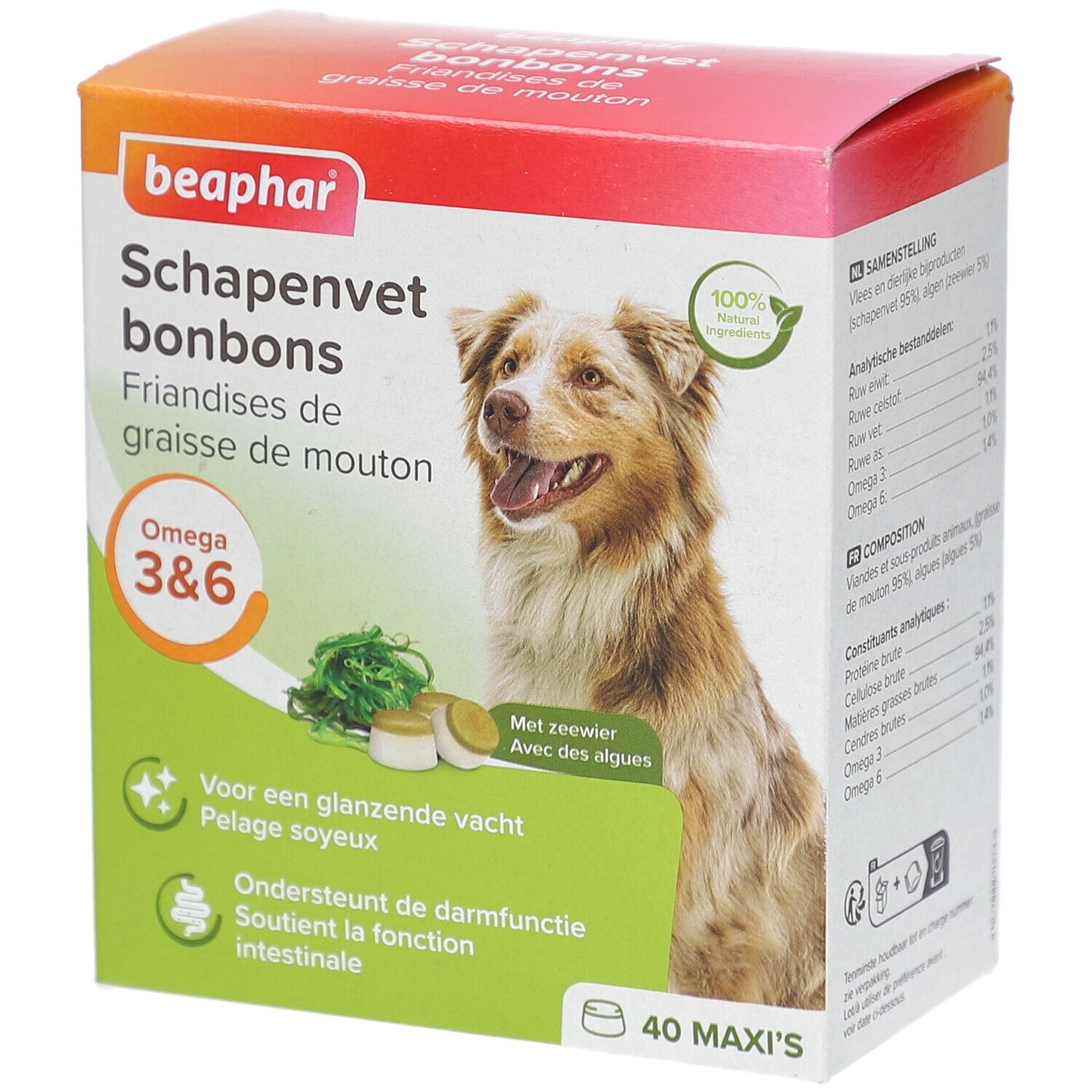 Beaphar® Schaf-Fett-Snacks Algen Hund