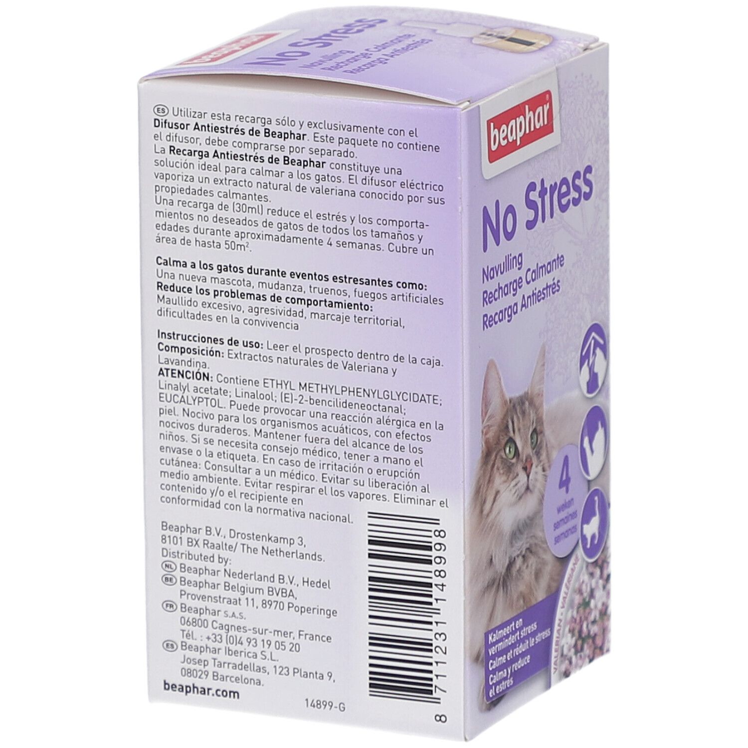 Beaphar® No Stress Recharge Calmante Chat 30 ml Flacon view 2