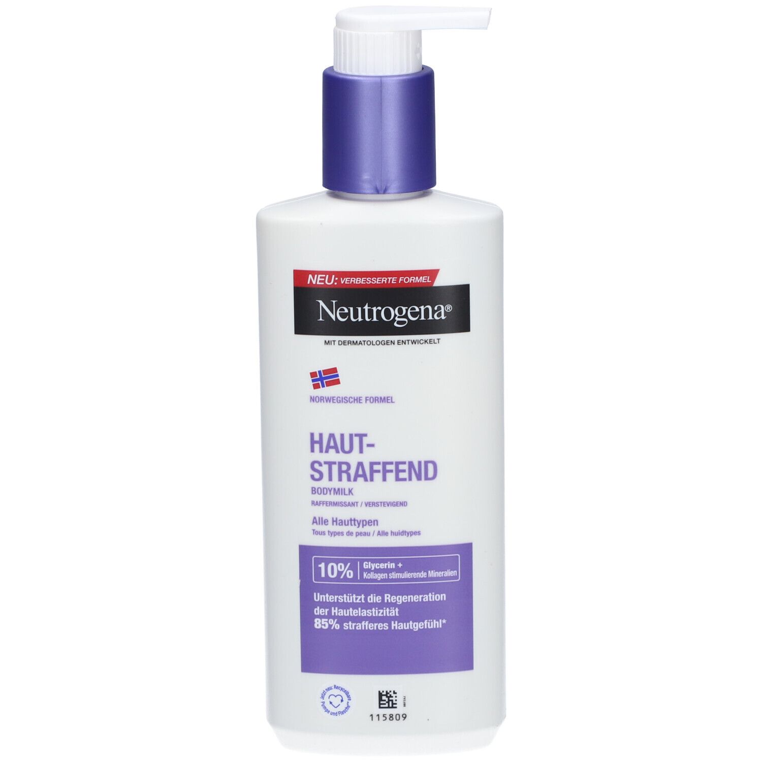 Neutrogena Norwegische Formel Hautstraffende Bodymilk (250 ml) zur Regenerierung der Hautelastizität & mehr Feuchtigkeit für alle Hauttypen