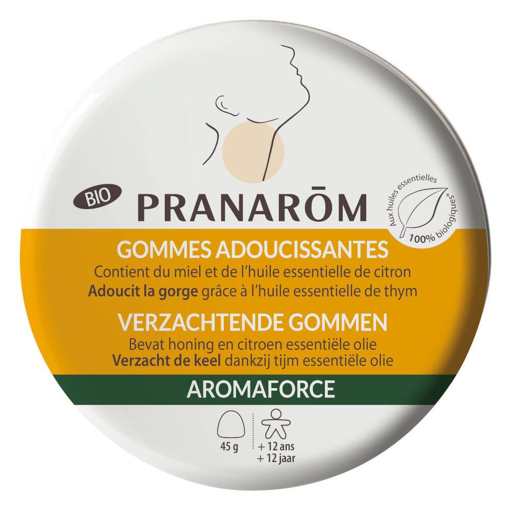 Pranarôm - Aromaforce - Gommes Adoucissantes - Compléments Alimentaires Aux Huiles Essentielles - Ci