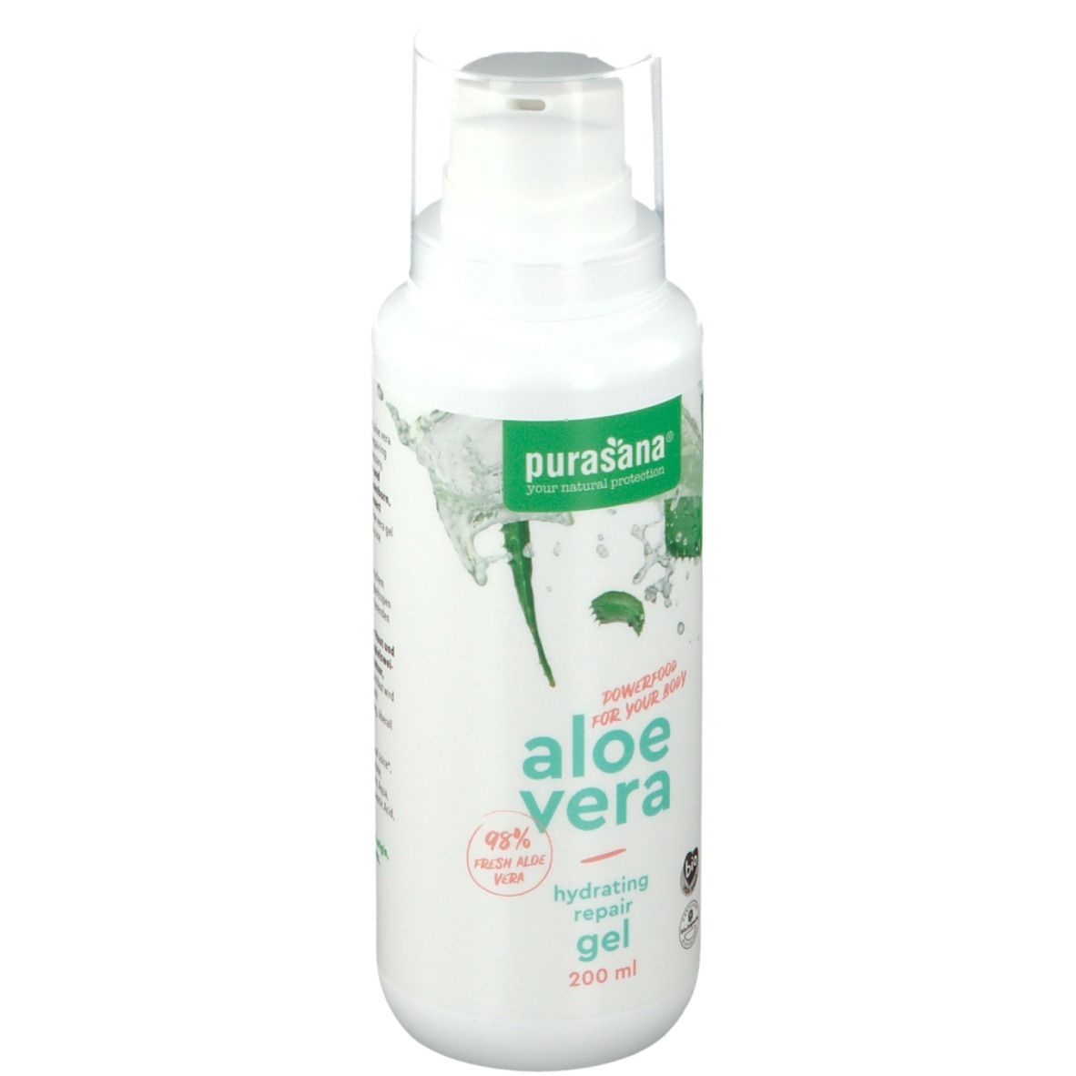 purasana® Aloe Vera feuchtigkeitsspendendes und reparierendes Gel Bio