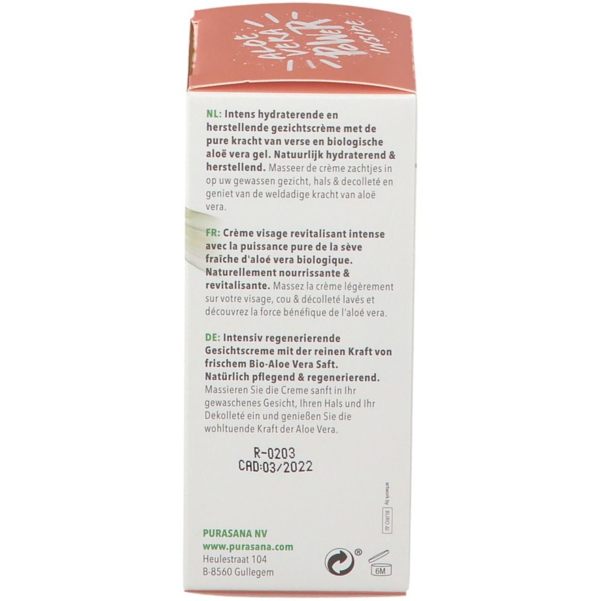 purasana® Aloe Vera Bio-Intensiv-Gesichtscreme