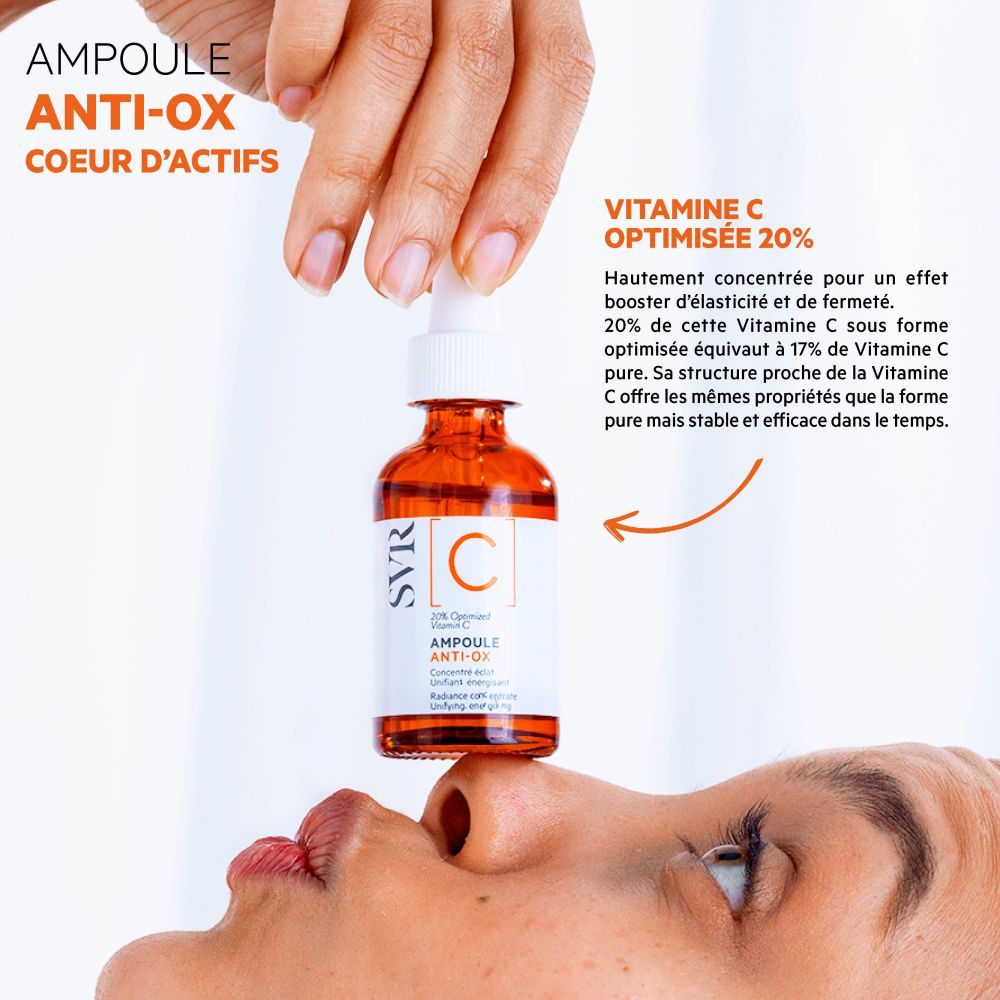 Produit avec pipette. Nom du produit : Ampoule Anti-Ox.