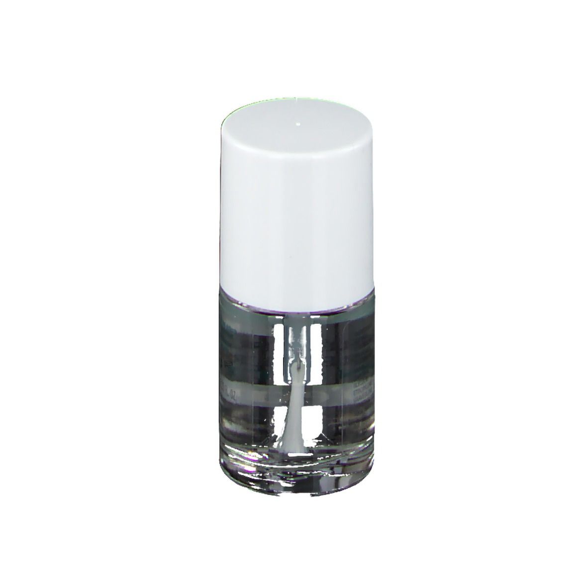 Nagellakfles met borstel. Opschrift: Vitry, Nail Care, Pro Expert. Witte dop.