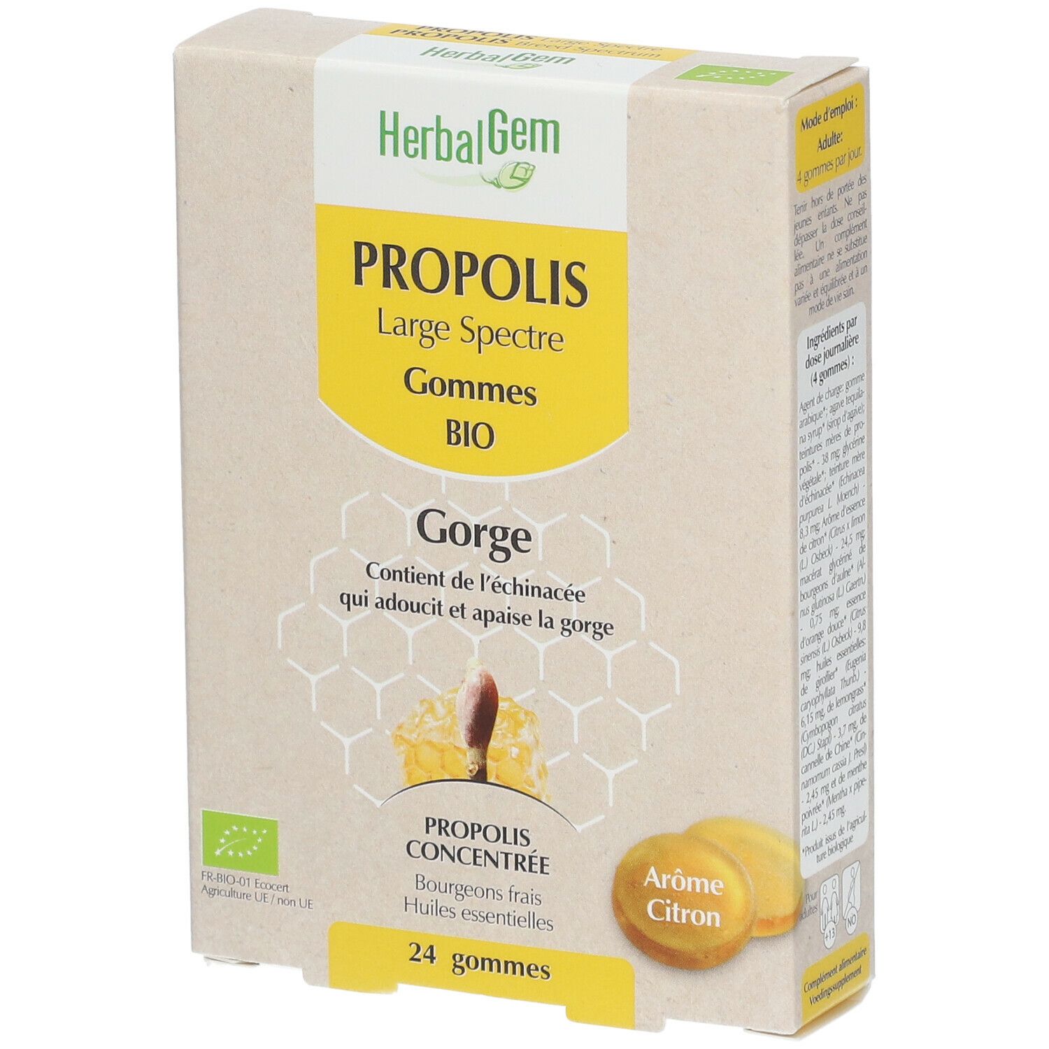 HerbalGem Propolis Large Spectre - gommes