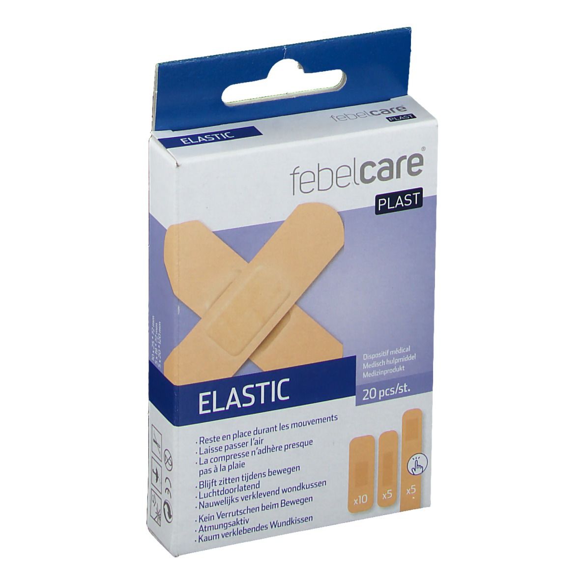 febelcare® Plast Elastic Pansements élastiques Mix