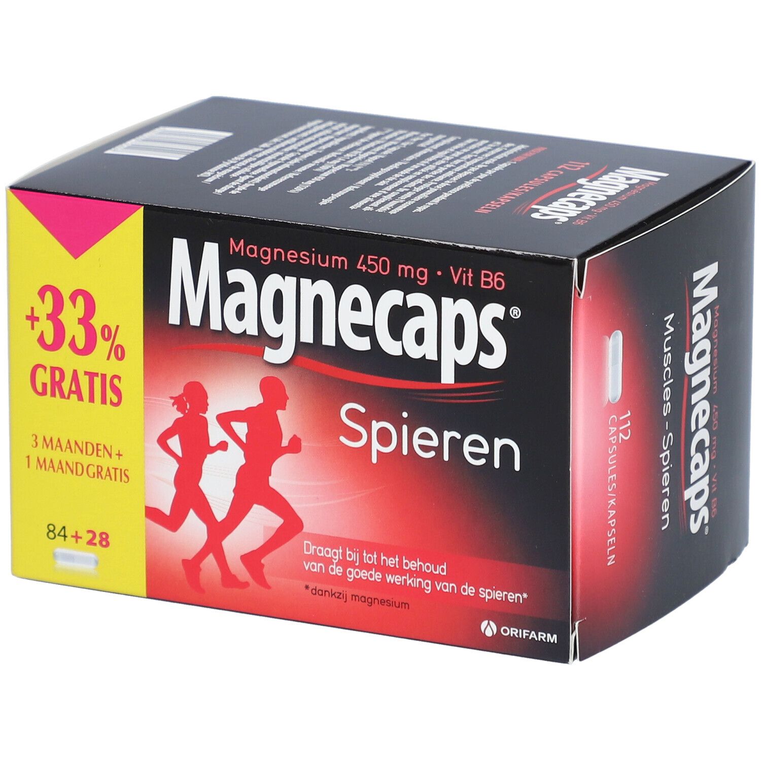 MAGNECAPS Spieren Promo +33% gratis 112 Capsules