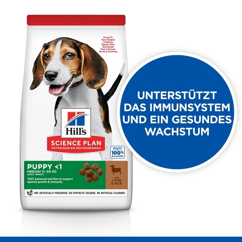 Hill's Science Plan Medium Welpenfutter mit Lamm & Reis