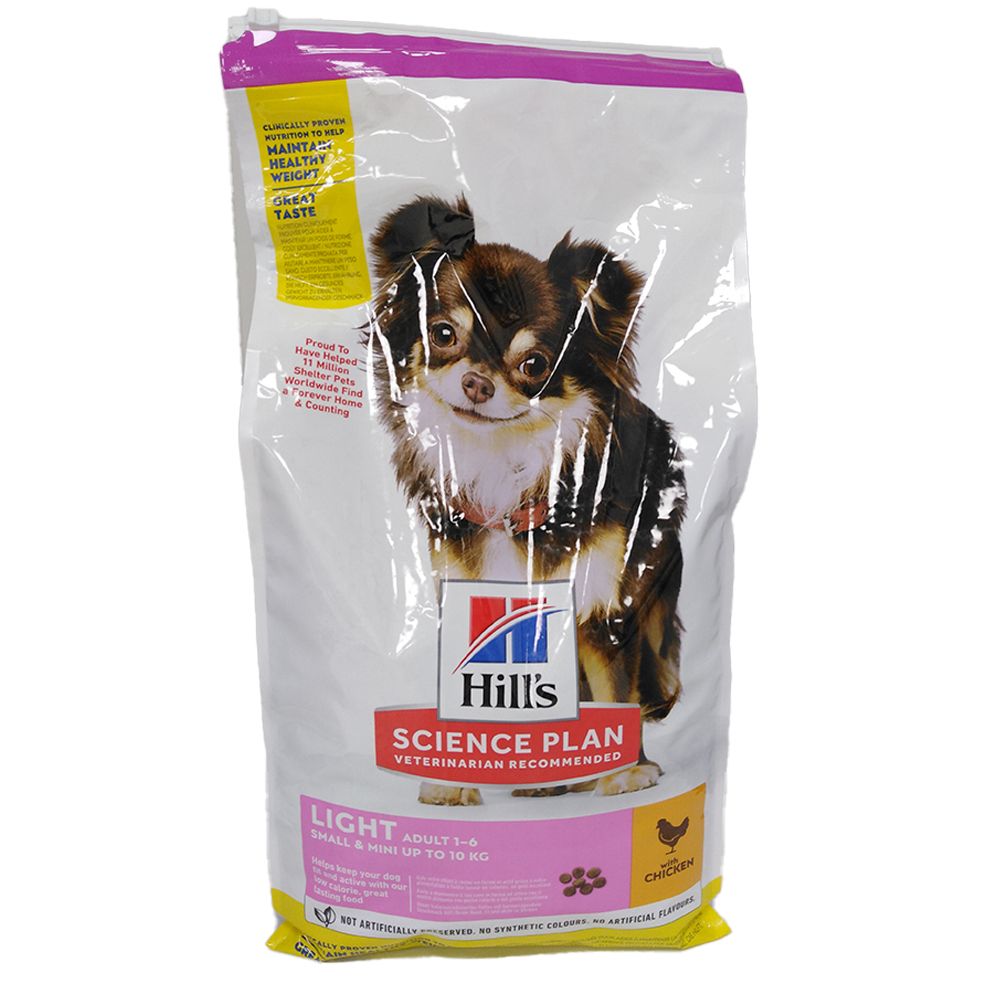 Hill's Science Plan Canine Adult Kleine en Mini Hond met Kip Light 6kg 6 kg Pellets