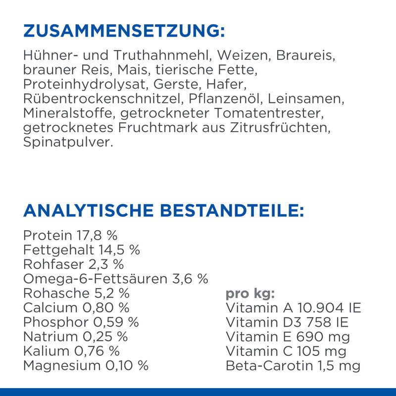 Hill's Science Plan Small & Mini Mature Adult 7+ Hundefutter mit Huhn