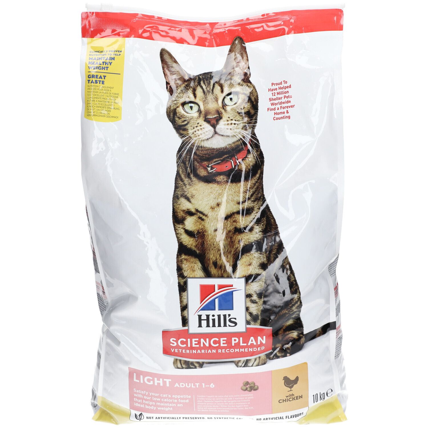 Hill's Science Plan Feline Adult met Kip Light 10kg 10 kg Pellets