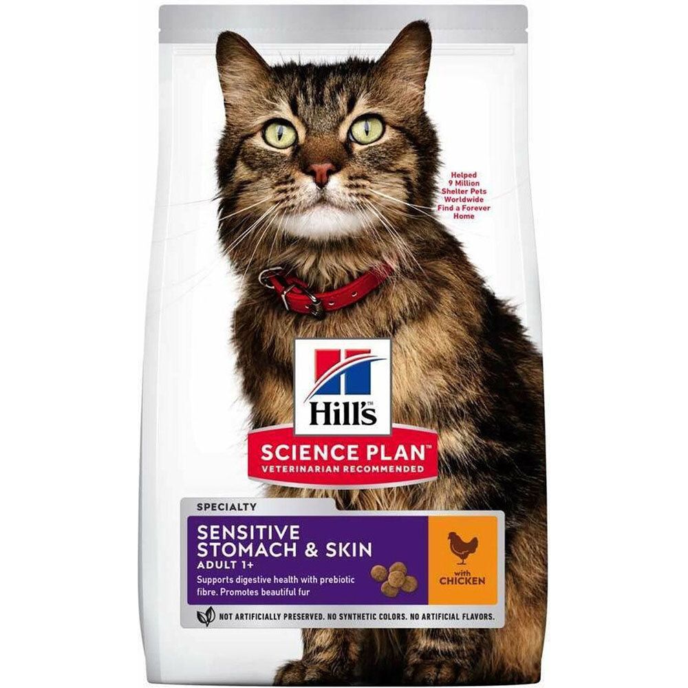 Hills Science Plan Feline Adult Stomach&skin Chicken 7kg 7 kg Futter