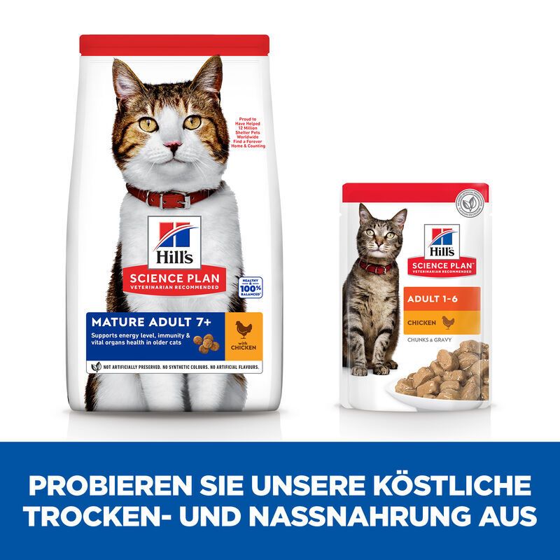 Hill's Science Plan Mature Adult 7+ Katzenfutter mit Huhn