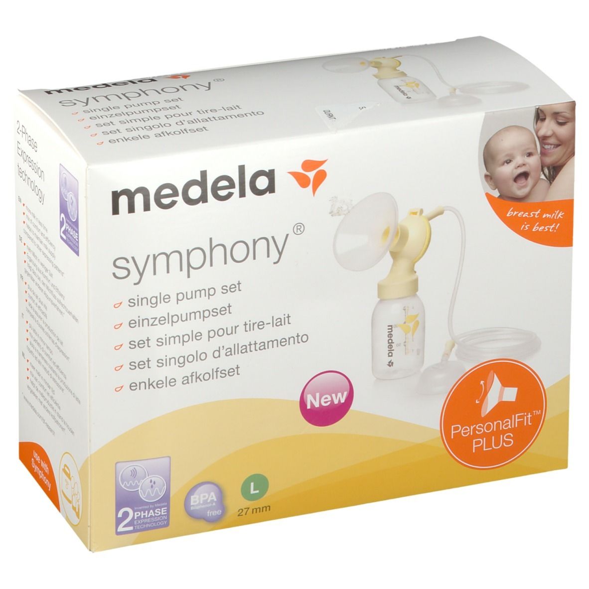 medela PersonalFit™ Plus symphony® Set simple pour tire-lait Large