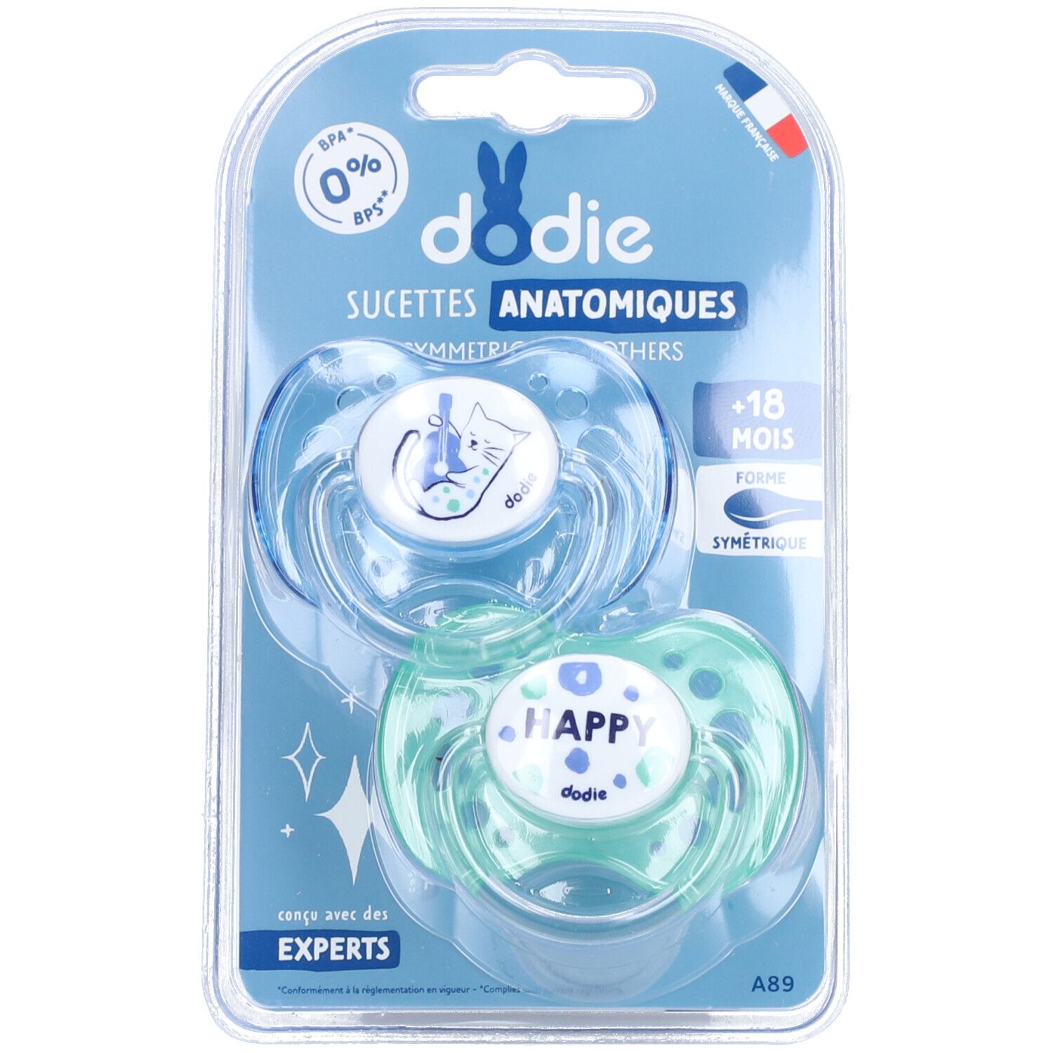 Dodie Sucettes Anatomiques New York 18 Mois