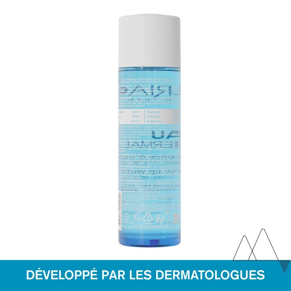 Graphique avec texte. Testé dermatologiquement, adapté à tous types de peaux, haute tolérance, 96% ingrédients naturels.