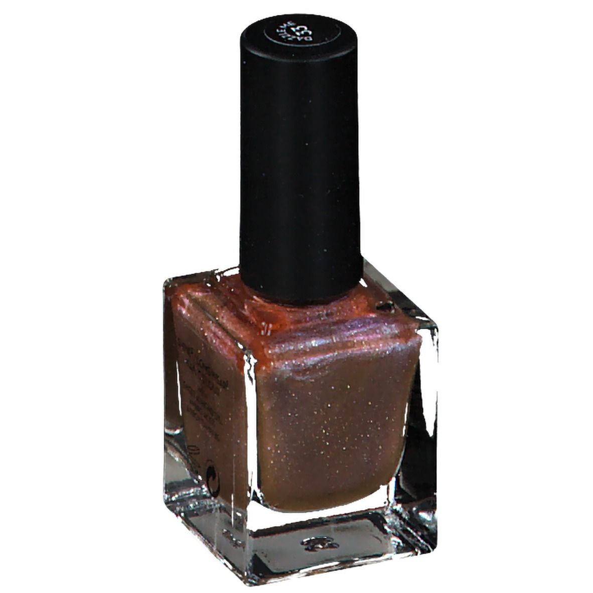 Korres Gel Effect Nagellack. Braune Nagellackflasche mit schwarzem Deckel. Farbcode 33. Text: Gel Effect Nail Colour.