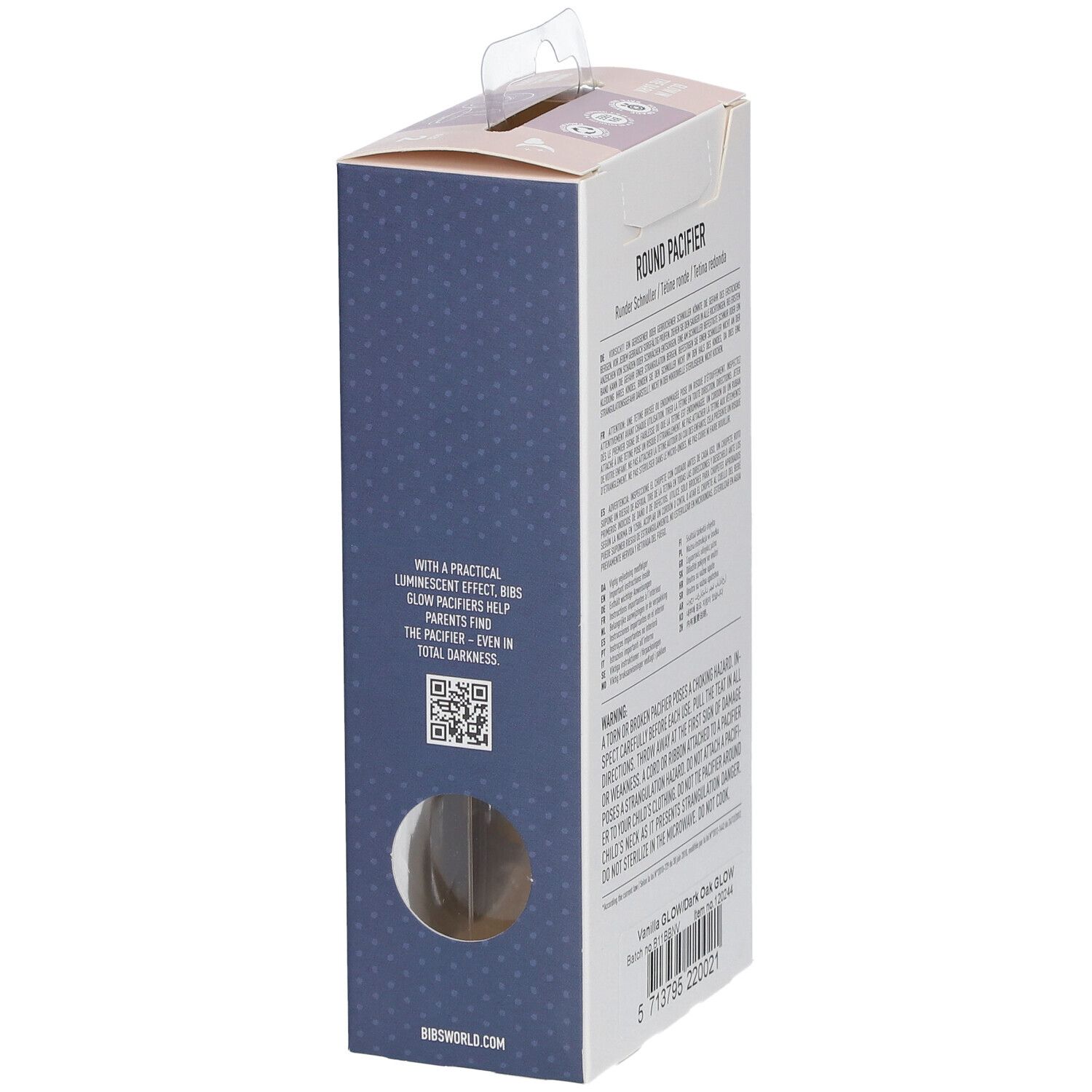 BIBS® BIBS COLOUR Glow in the Dark Vanilla 6 - 18 mois Größe 2