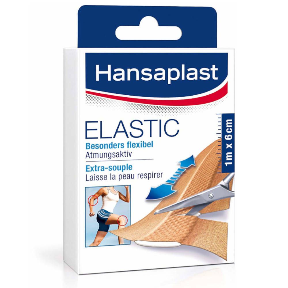 Hansaplast Elastic Pansement 1 m x 6 cm