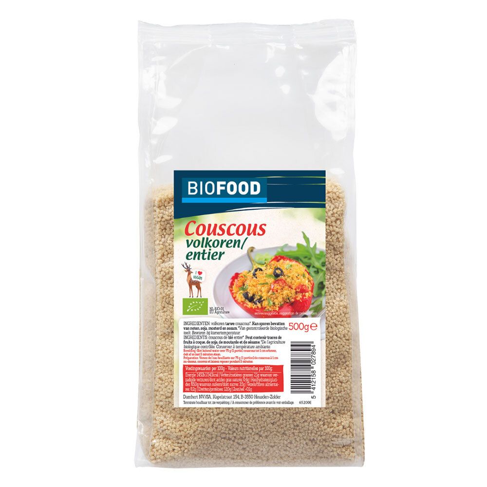 Biofood Couscous de Blé Complet BIO