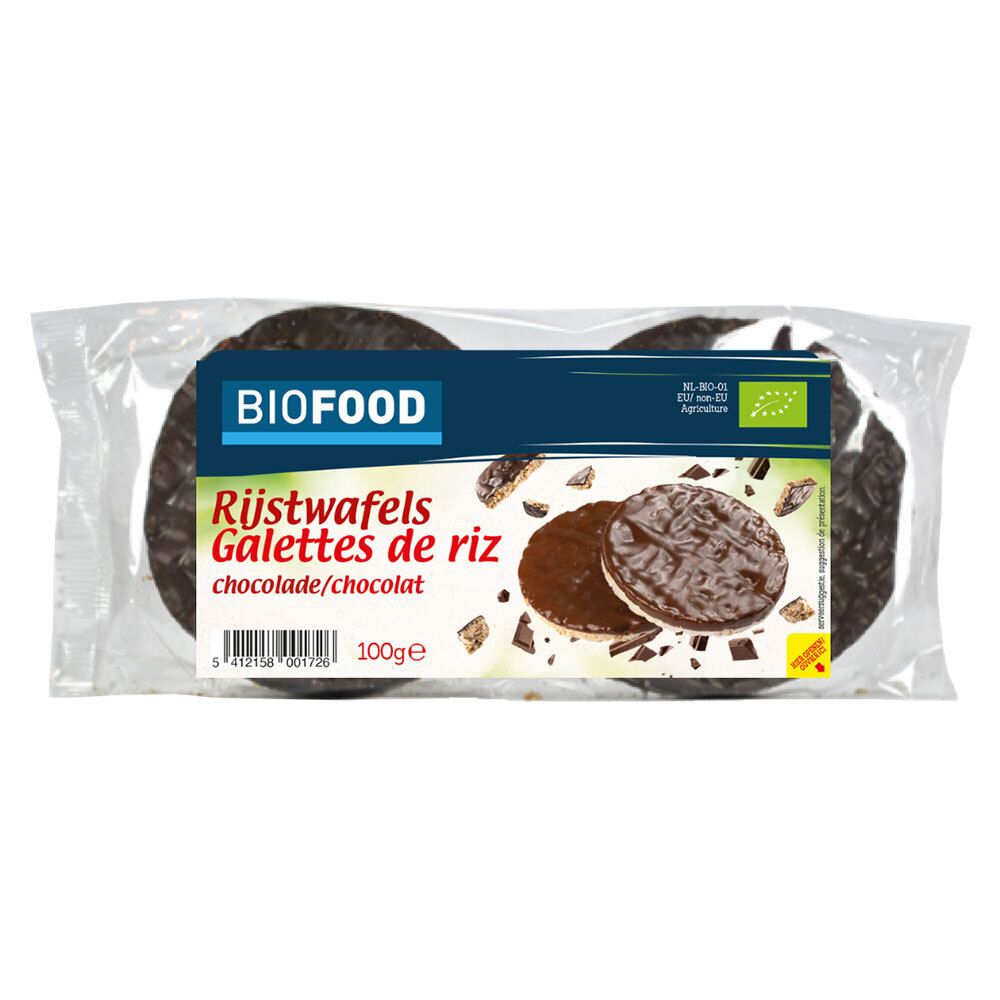 Biofood Galettes de riz chocolat BIO
