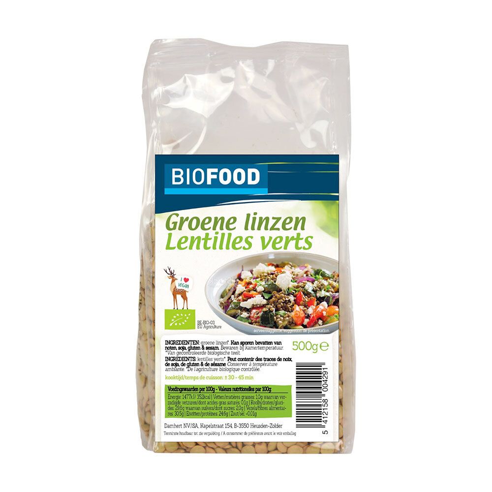 Biofood Lentilles Vertes BIO