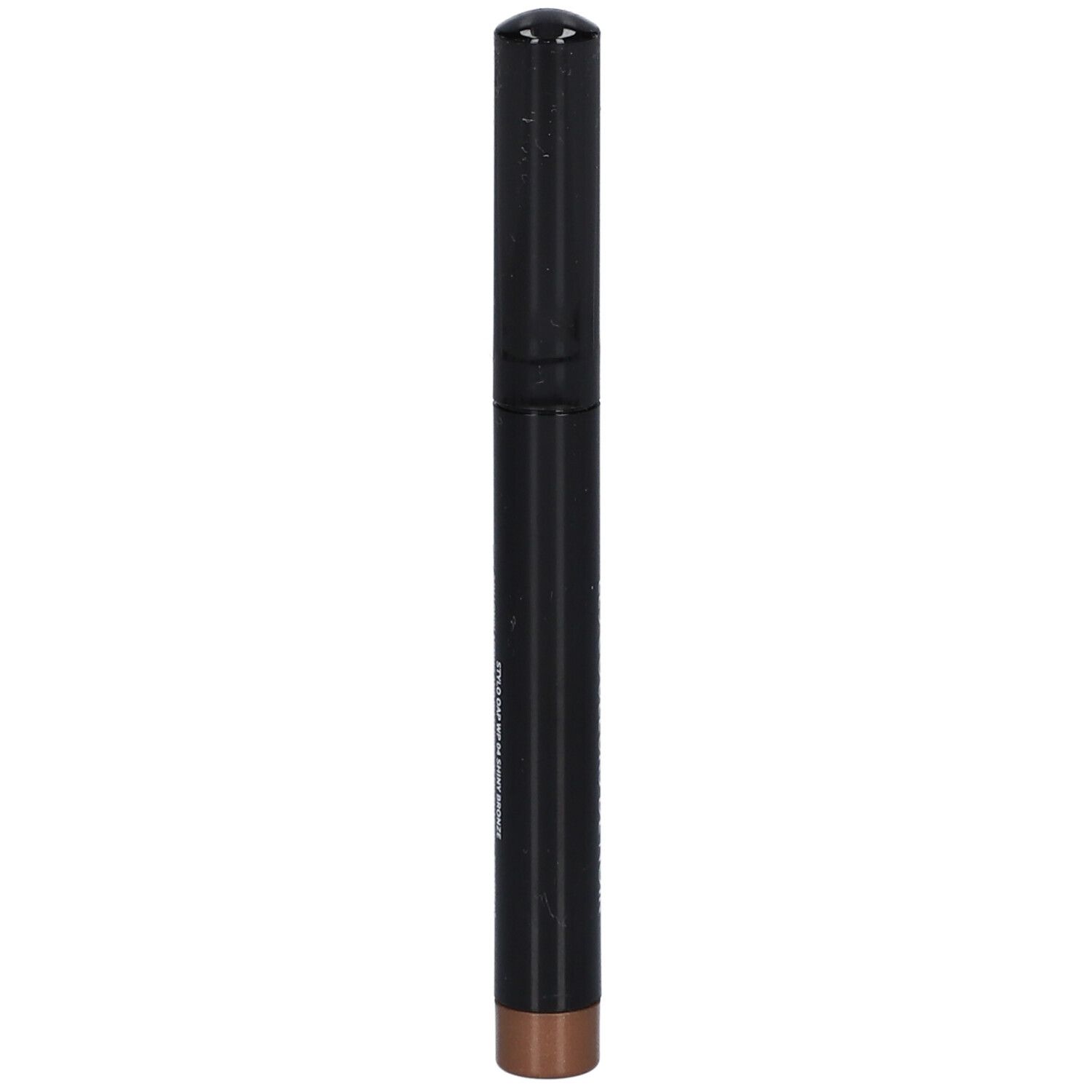 Schwarzer Stift mit bronzefarbener Spitze. Aufschrift: LES COULEURS DE NOIR.