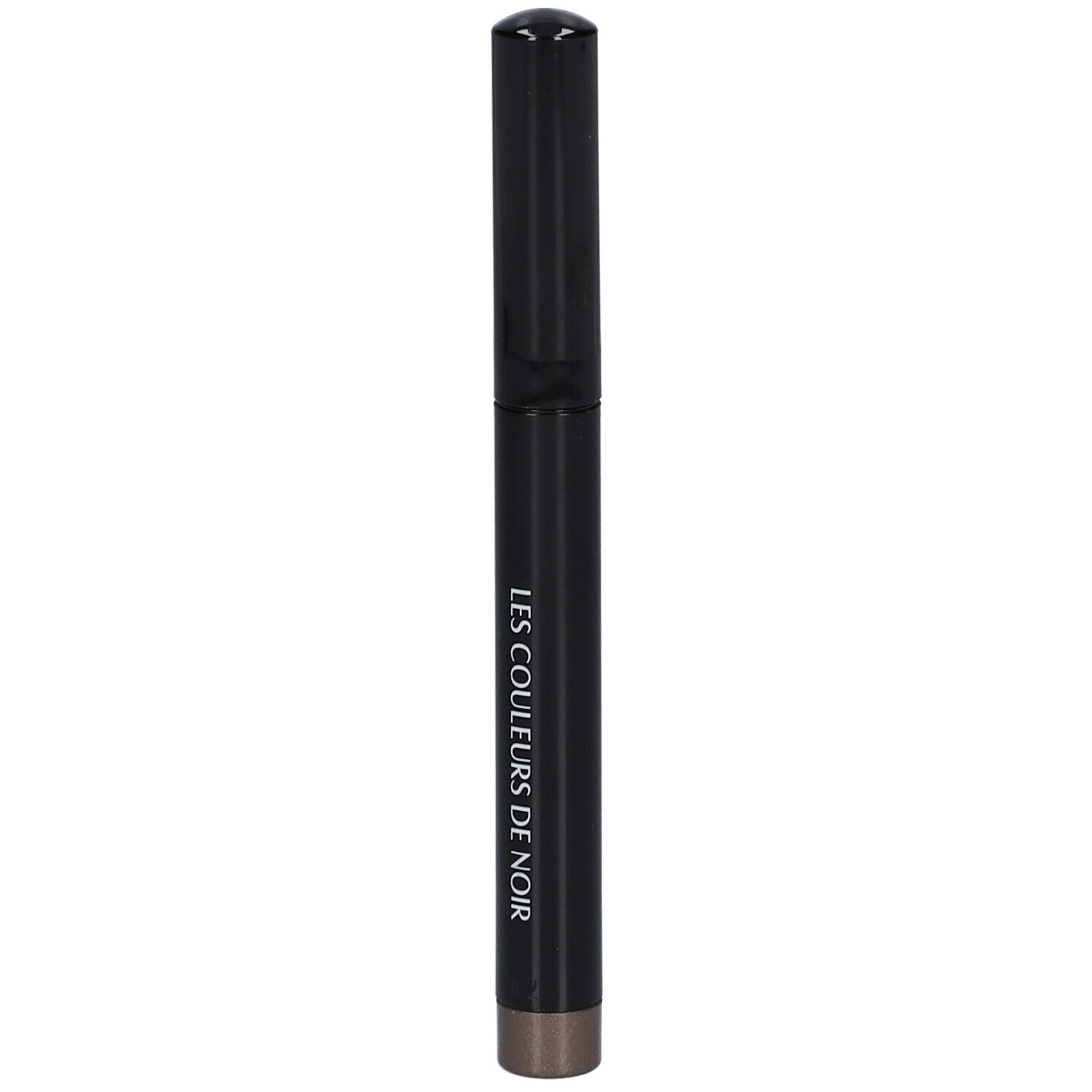 Schwarzer Stift mit kupferfarbener Spitze. Aufschrift: LES COULEURS DE NOIR.