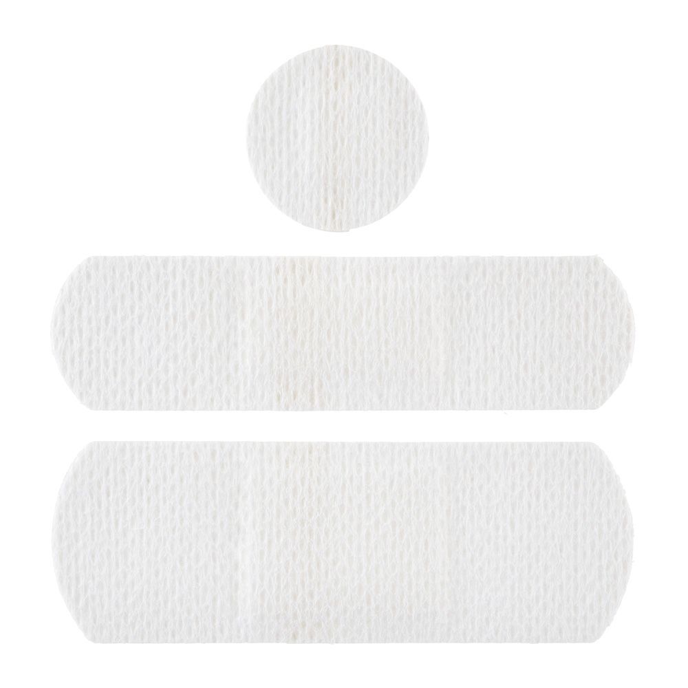 Boîte de pansements Nexcare Soft Touch Universal. Contient 40 pansements de différentes tailles.