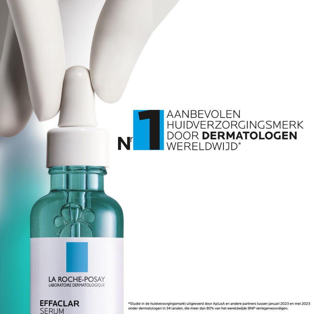 La Roche-Posay Effaclar Serum fles met pipet. Dermatologen zegel.