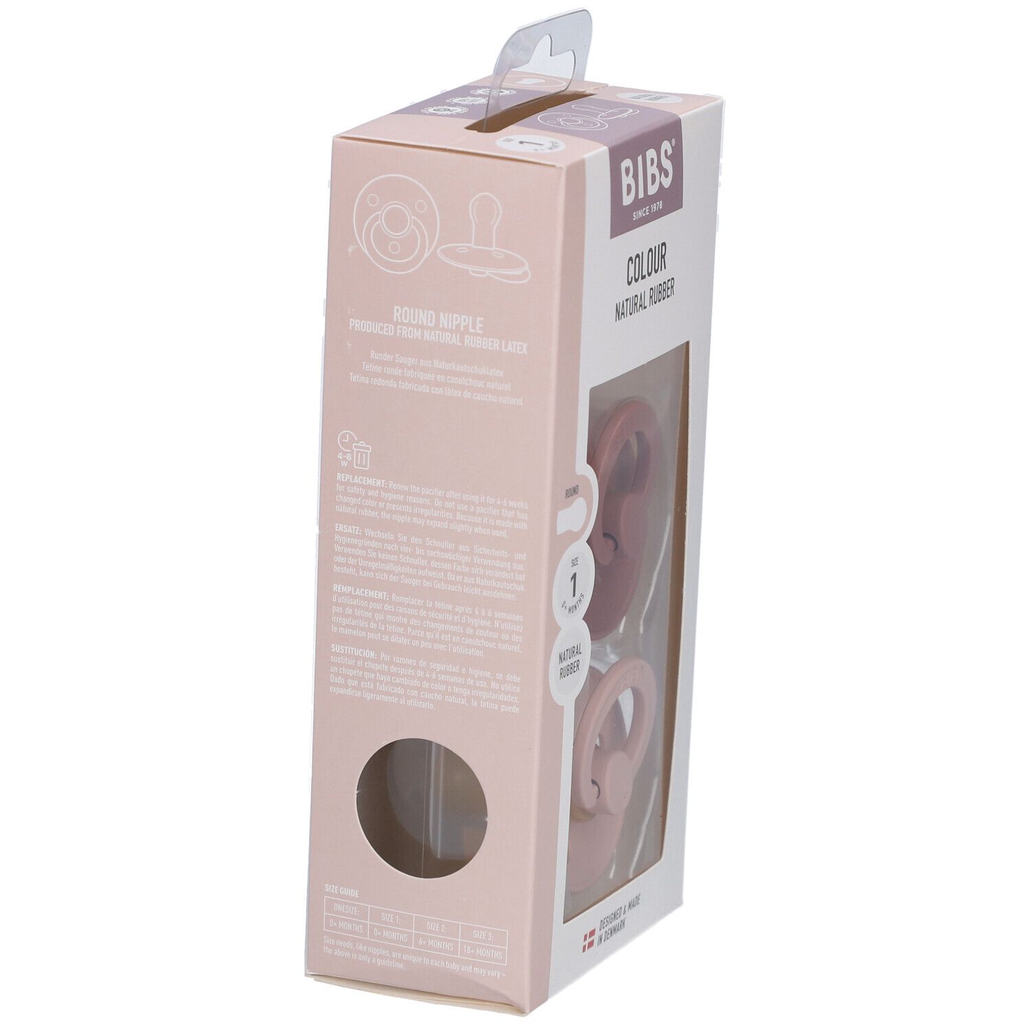 BIBS® BIBS COLOUR Woodchuck - Blush 0 - 6 Monate Größe 1