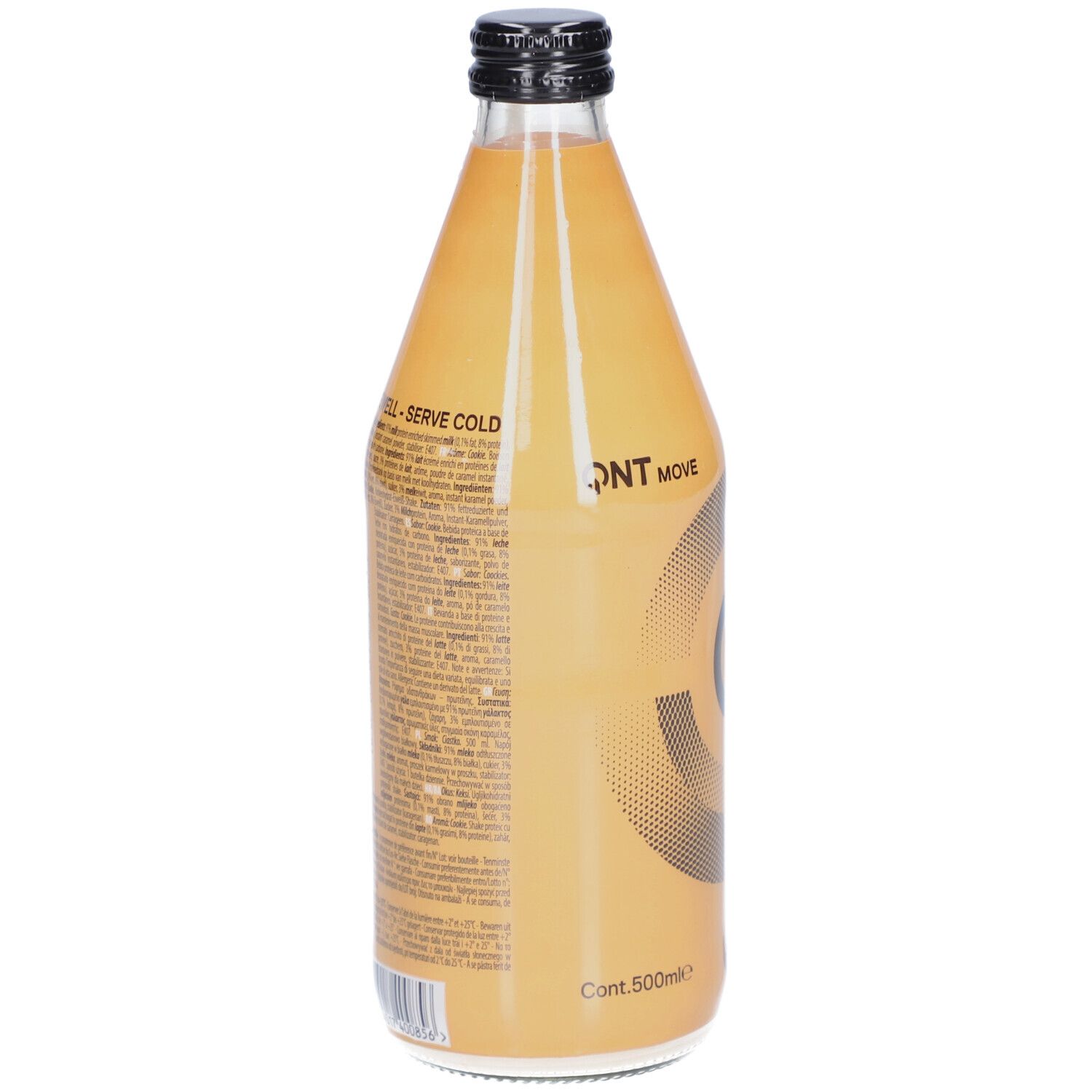 Protein Shake Glass Bottle  QNT (12er Pack)