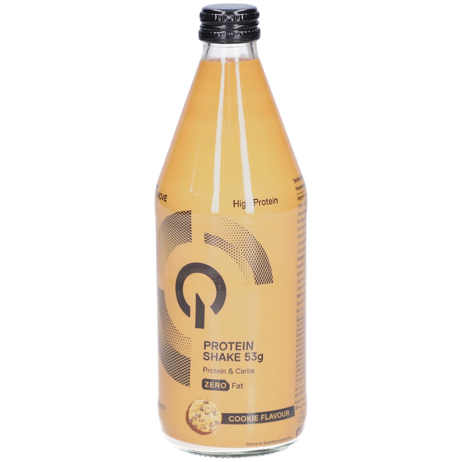 Protein Shake Glass Bottle  QNT (12er Pack)