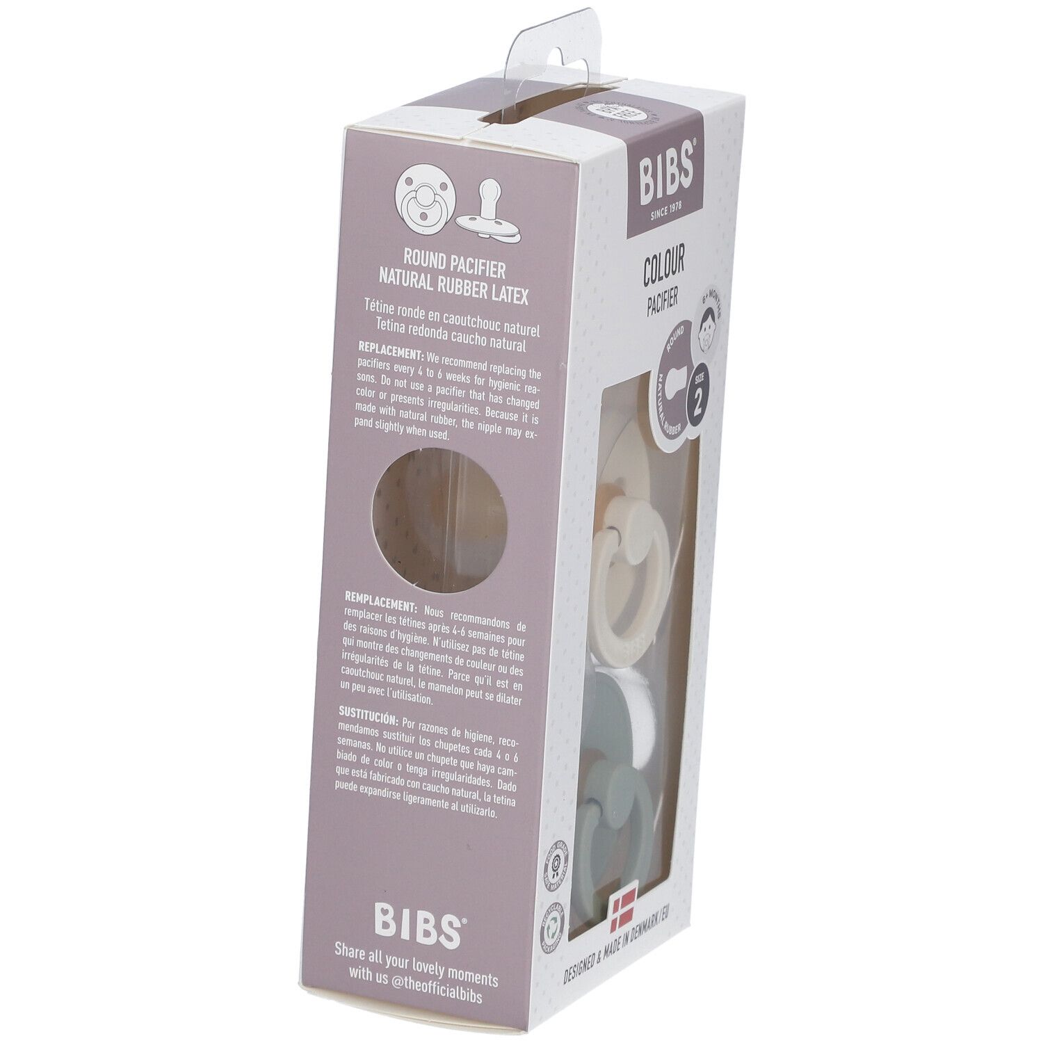 BIBS® BIBS COLOUR Sage-Ivory 6 - 18 Monate Größe 2