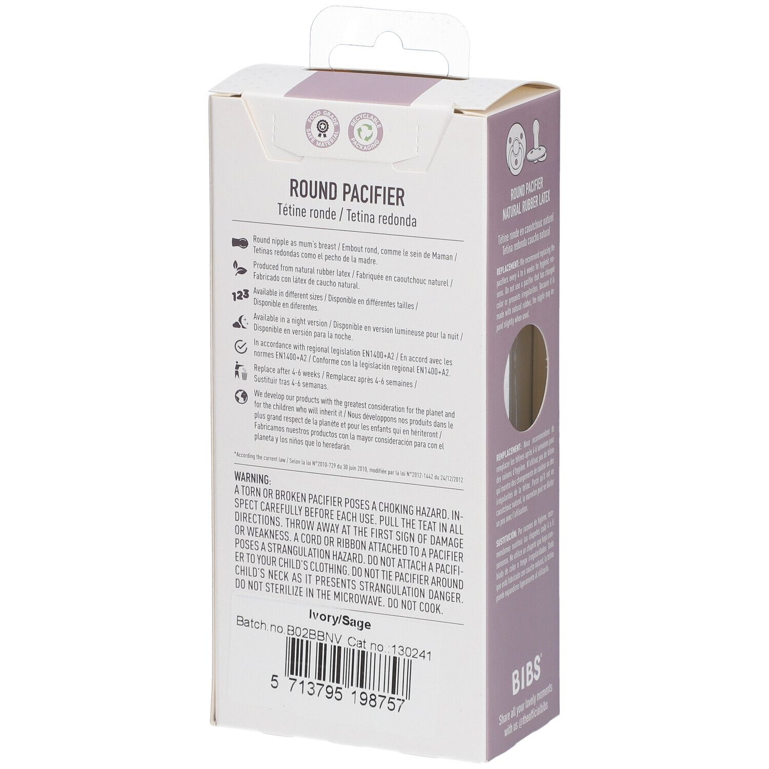 BIBS® BIBS COLOUR Sage-Ivory  +18 Monate Größe 3