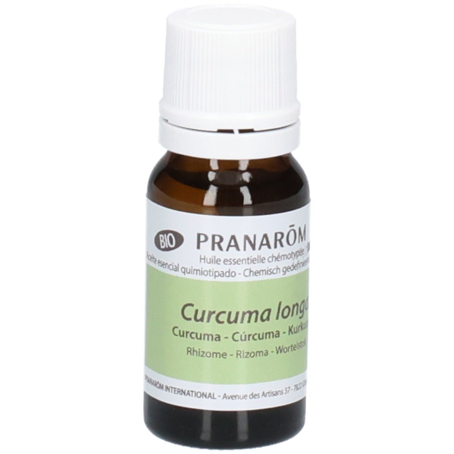 Pranarôm Kurkuma ätherisches Öl, 10ml Flasche. Bio-Siegel.