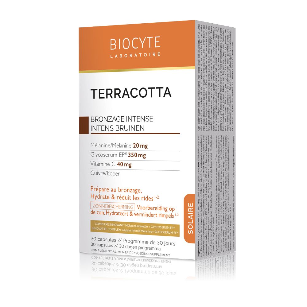 Boîte BIOCYTE Terracotta Solaire Intensiv. Informations produit et ingrédients.