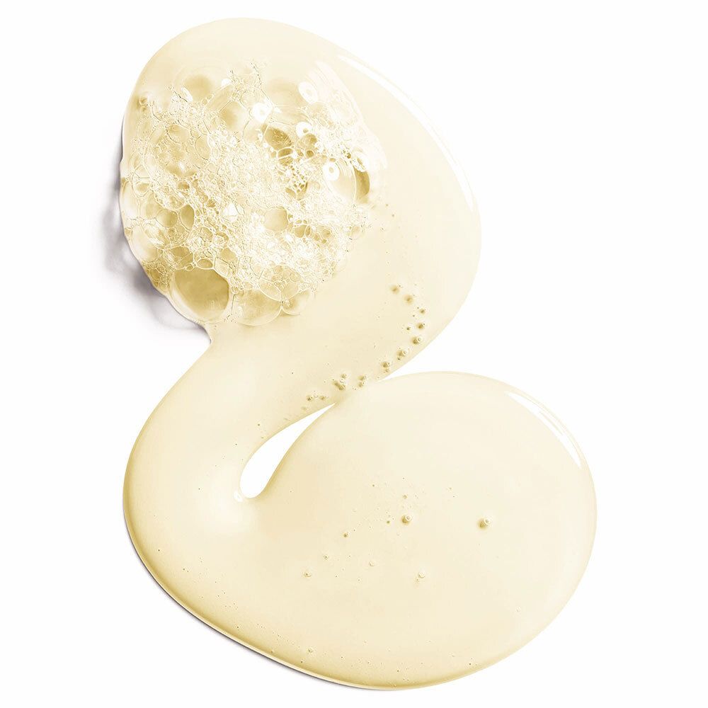 Substance gélifiée. Mousse. Fond blanc.