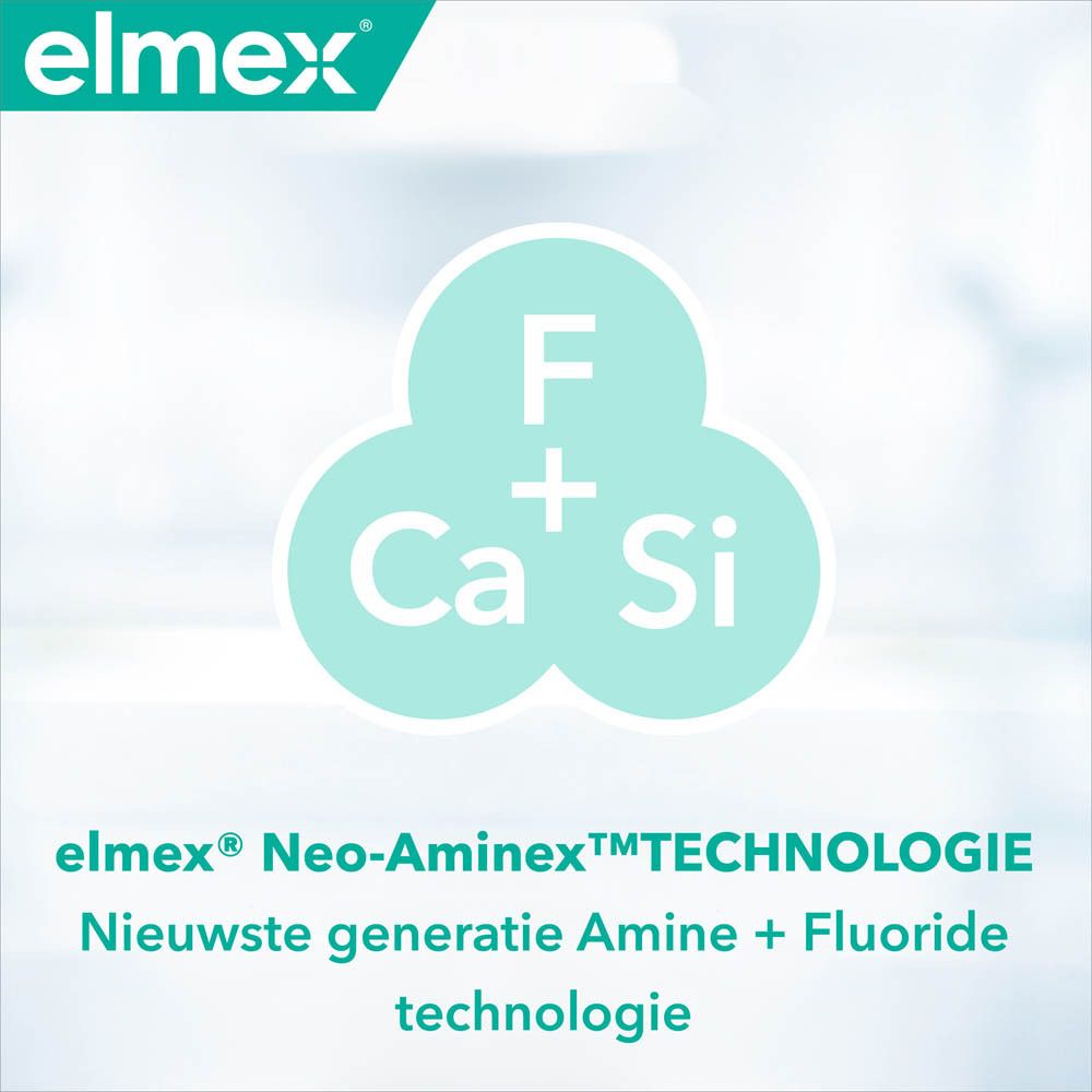 Afbeelding: Elmex Neo-Aminex technologie.
