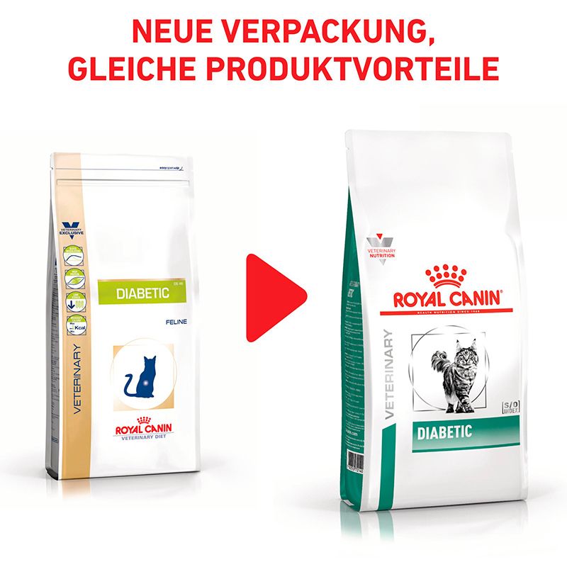 Royal Canin Veterinary Diabetic Katzenfutter-Beutel, 3,5 kg.