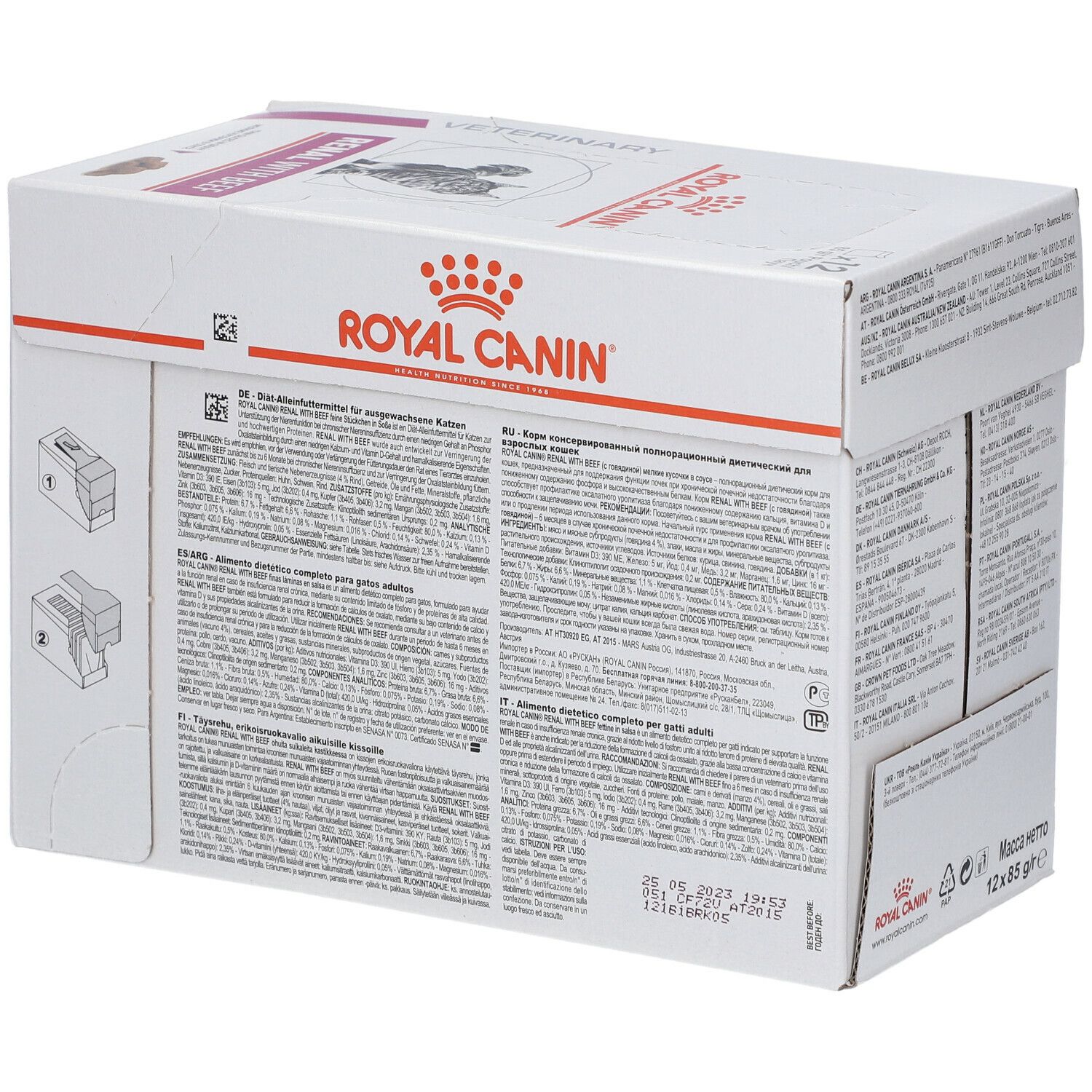 ROYAL CANIN Veterinary Renal Rind 12x85 g - Shop Apotheke
